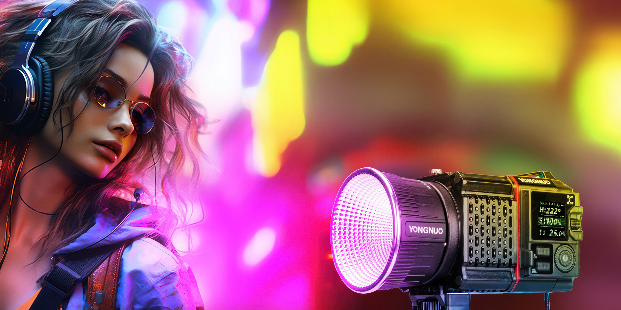 Lampa LED Yongnuo YN150 Ultra RGB Kit - WB (2000 K - 10000 K) - 31 wyjątkowych efektów świetlnych